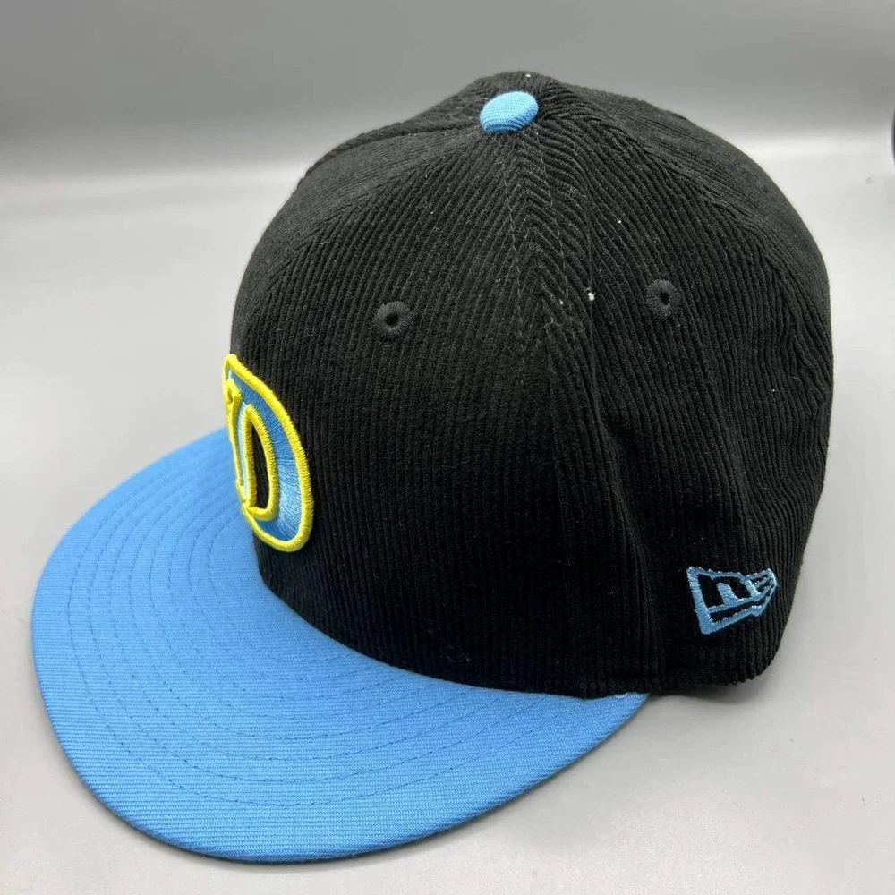 Los Angeles LA Dodgers Hat Men 7 5/8 Corduroy 59Fifty New Era MLB Fitted Cap New